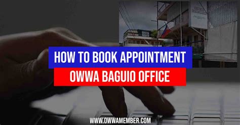 How to Book OWWA Baguio Appointment (OWWA Cordillera .